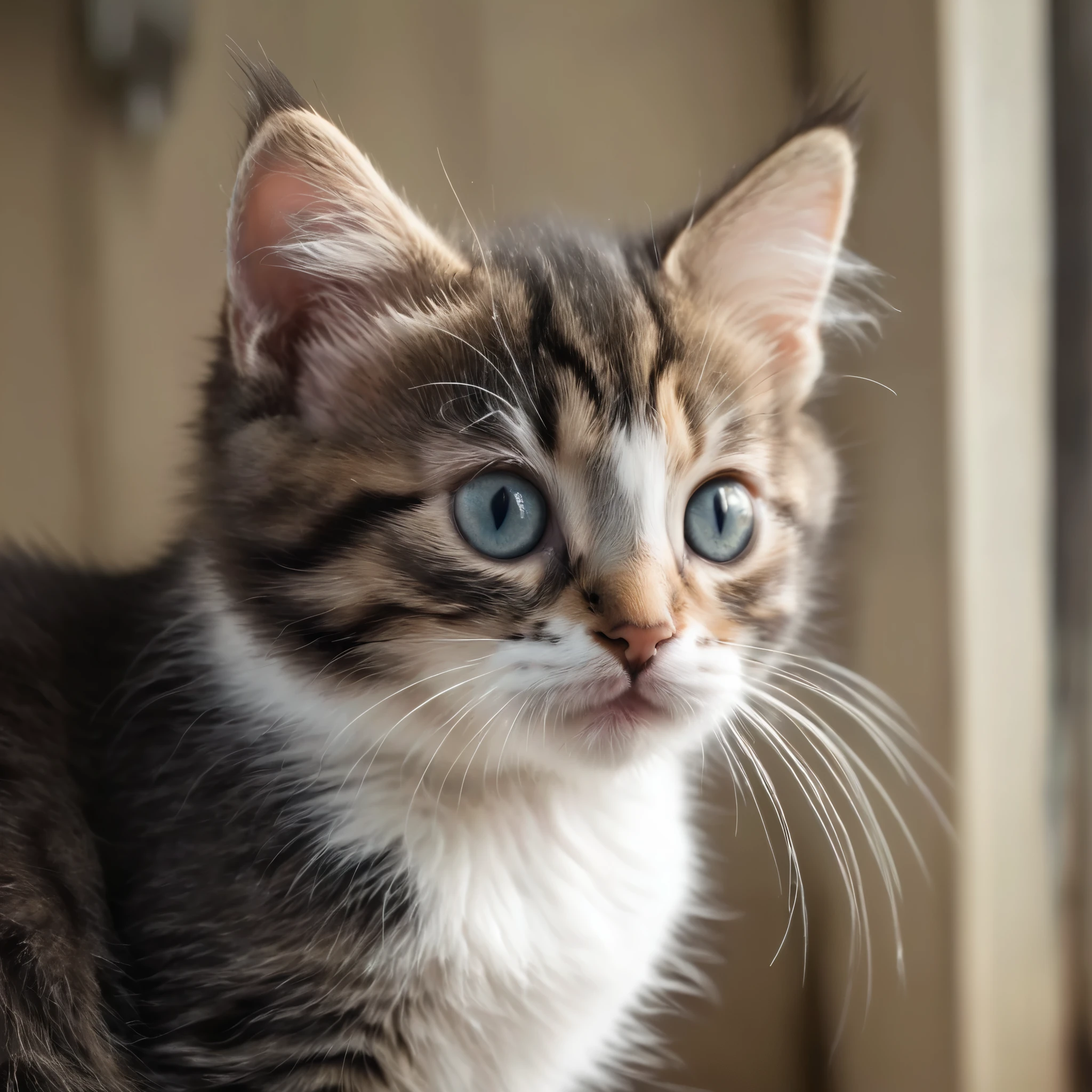 1 Kitten，Animal Photos ,(Animal Photos、Kitten details） ,( Solitary)