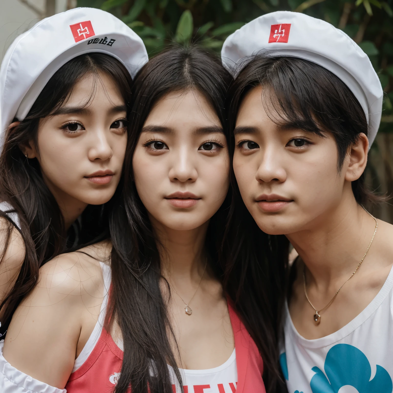 crie cinco garotos coreanos (como um grupo de kpop) humanos, que seja realista