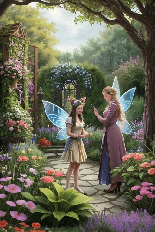 The psychologist is going to have a meeting with quite a few fairies in the magical garden.