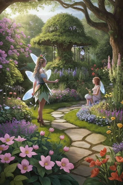 The psychologist is going to have a meeting with quite a few fairies in the magical garden.
