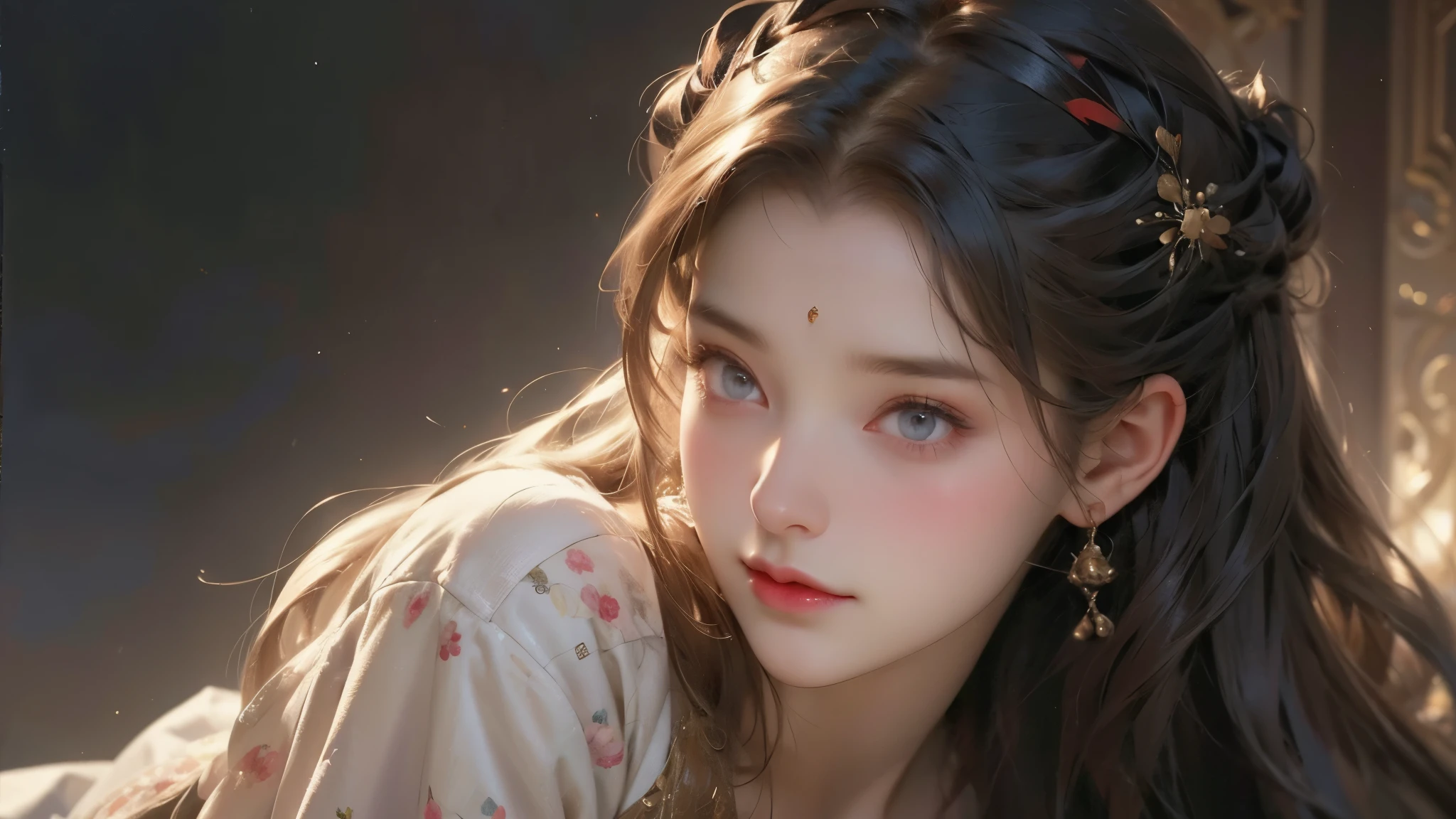 best quality,Ultra HD,oil painting,(Beauty:1.5),1 Girl,(Random Hairstyle),(Random Scenes),(Random shots),(Random hair color),(Storytelling images:2.0)