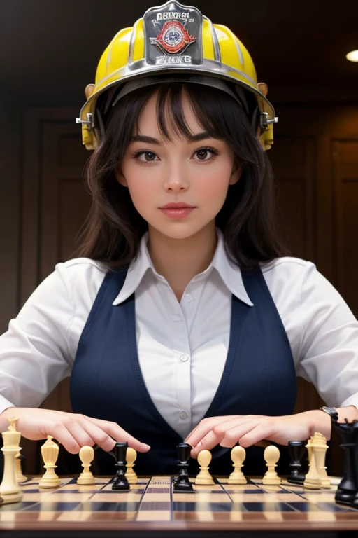 I want one in She's going to play chess with the fireman on a cloud