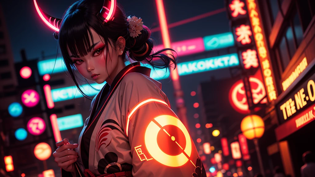 kabuki, neon