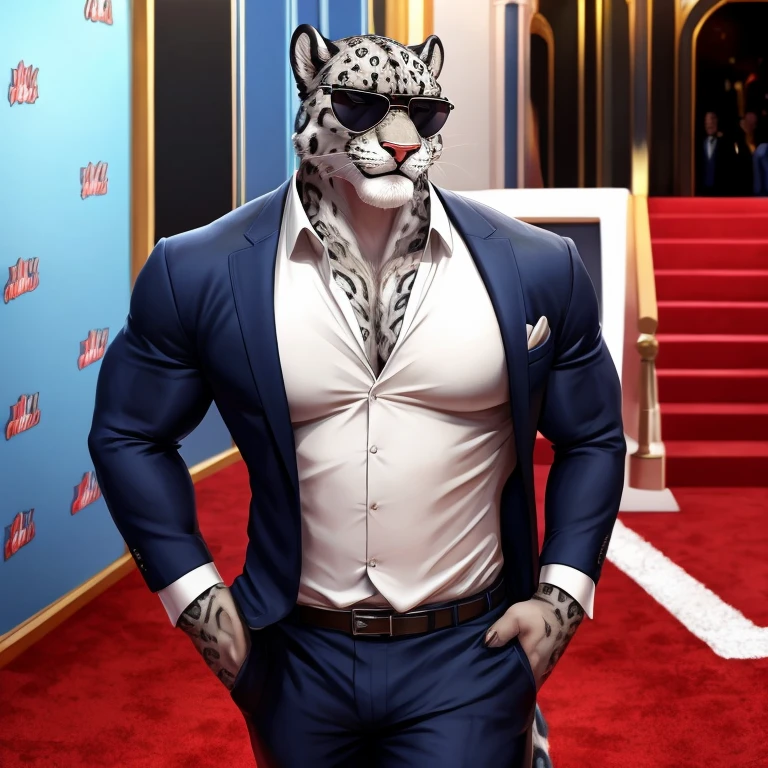 character  design，（A little white tiger walks the catwalk at fashion week）, in white jacket，Wearing white pants， very fashion,,((Wearing cool sunglasses：1.3)), (Black boots：1.3），
Background with: On the catwalk
{{tmasterpiece}}, {{{Best quality at best}}}, {{ultra - detailed}}, photography,pixar-style,cartoonish style,comic strip,tmasterpiece,lamplight,illusory engine,Rendered by Octane,Corona introduction,V-rays,tiltshift,,shot from far away,a 3D render,