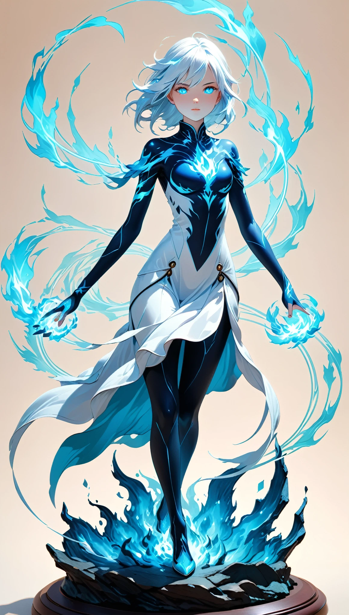 Un elemental en forma femenina de luz