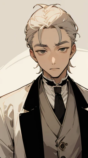 Taisho period、Pale-faced man、disease、Upper Body、