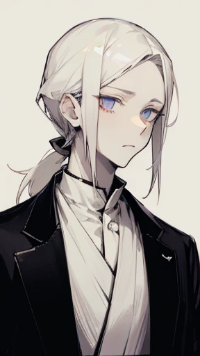 Pale-faced man、disease、Upper Body、