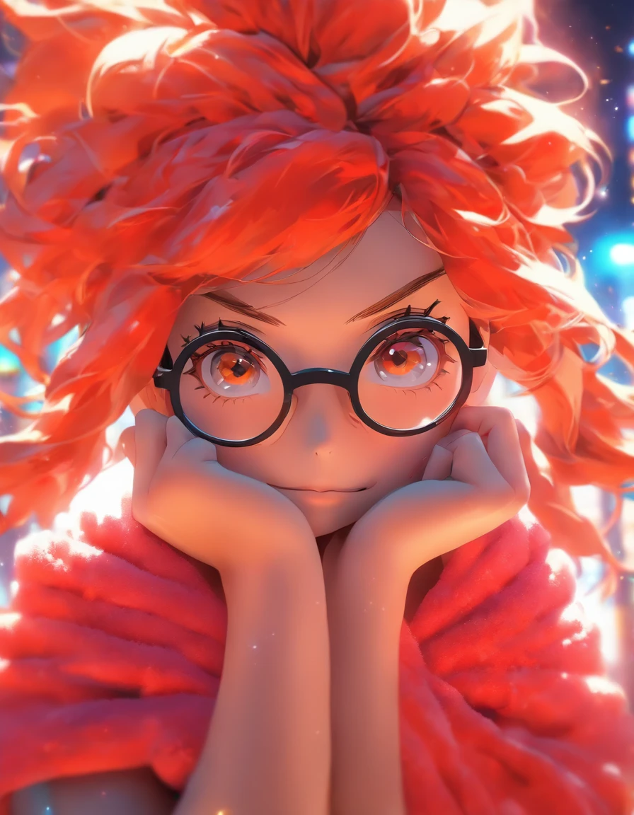 towel　skin　woman　Glasses　