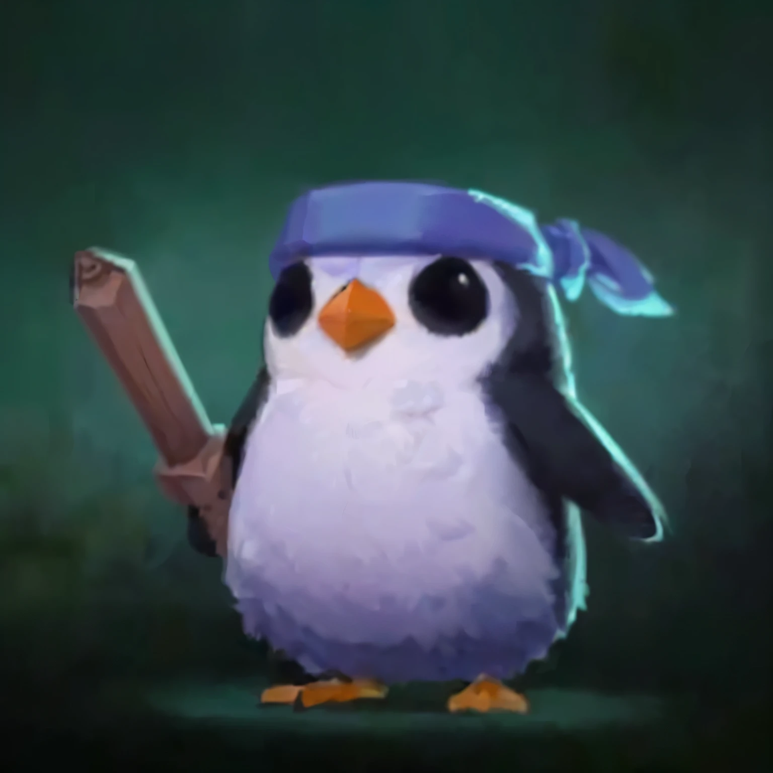 there is a penguin with a baseball bat in his hand, penguinz0, anthropomorphic penguin, fat penguin unity asset, soldier penguins, fat penguin, masterpice, blue penguin, penguin, mecha anthropomorphic penguin, beware the jubjub bird, birb, profile picture 1024px, cute character