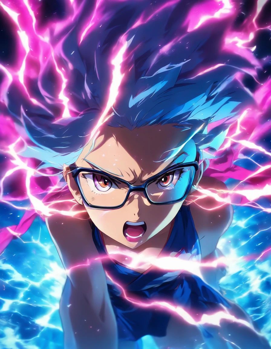Towel skin　Thunder Call　woman　Glasses