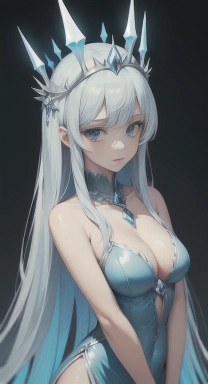masterpiece, best quality, solo, sweet and beautiful, ice Queen Frysabel,