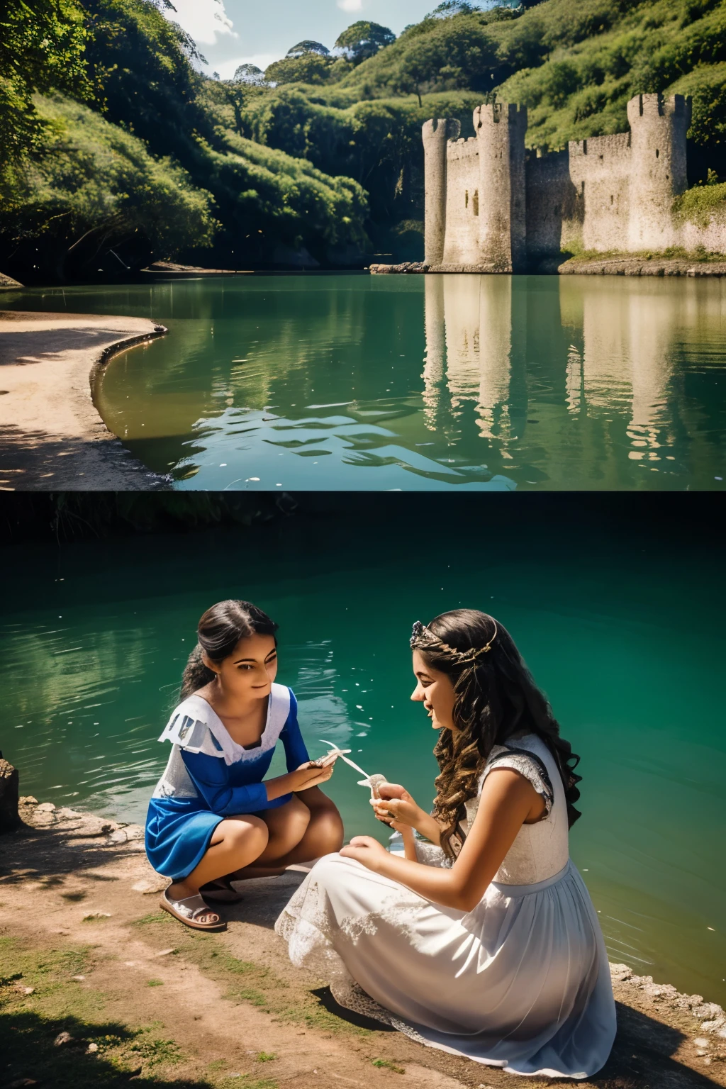 The princess Elise who was gentle and kind was also very innocent and pure, apesar de ter dezoito anos. Um dia estava sentada a beira do lago do seu castelo olhando os peixes, os sapos e o restante que havia dentro do lago, saw an injured bird and ran to help it, o levou para o castelo. But your sisters who were also eighteen, a repudiaram, chamando o passarinho de criatura asquerosa.