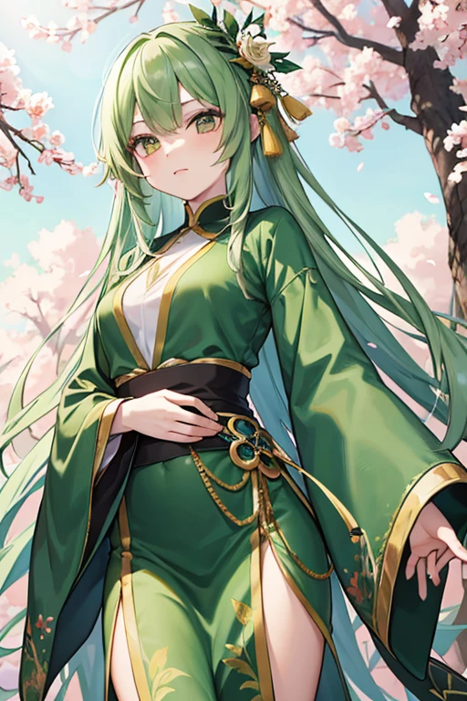 Jasper makeup is a tree tall,Ten thousand hanging green silk tapestry。
I don't know who cut the fine leaves,The February spring breeze is like scissors。