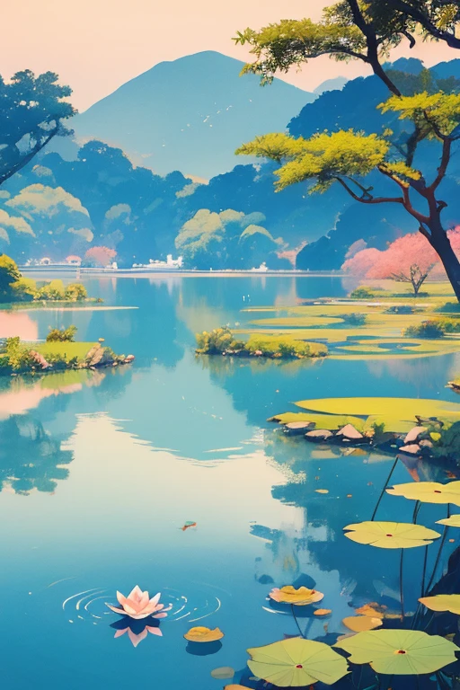 After all, West Lake is in mid-June,The scenery is not the same as the four o'clock。
Pick up the lotus leaves are infinitely blue,Lotus flowers are red。