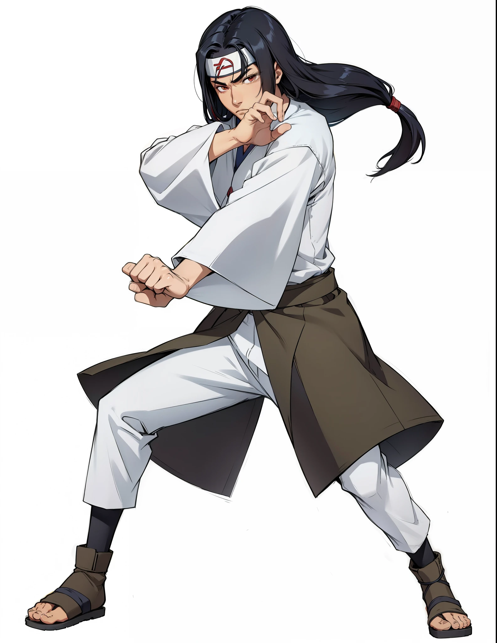1 Homen, Neji Hyuuga, extremamente realista, muito bonito, Fitness, extremamente detalhado, roupas realistas, 8K