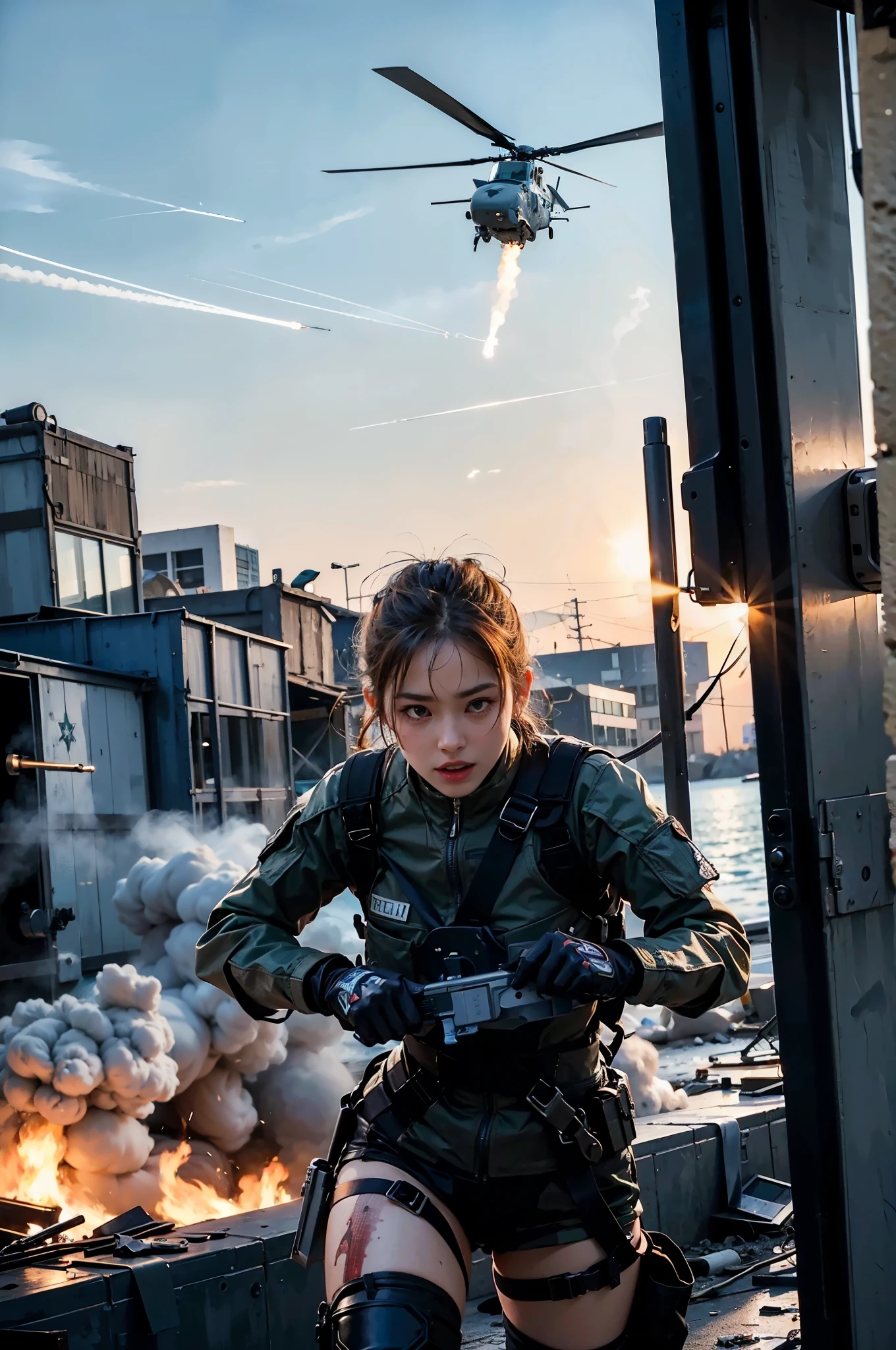 Female Special Forces member spotted by combat helicopter