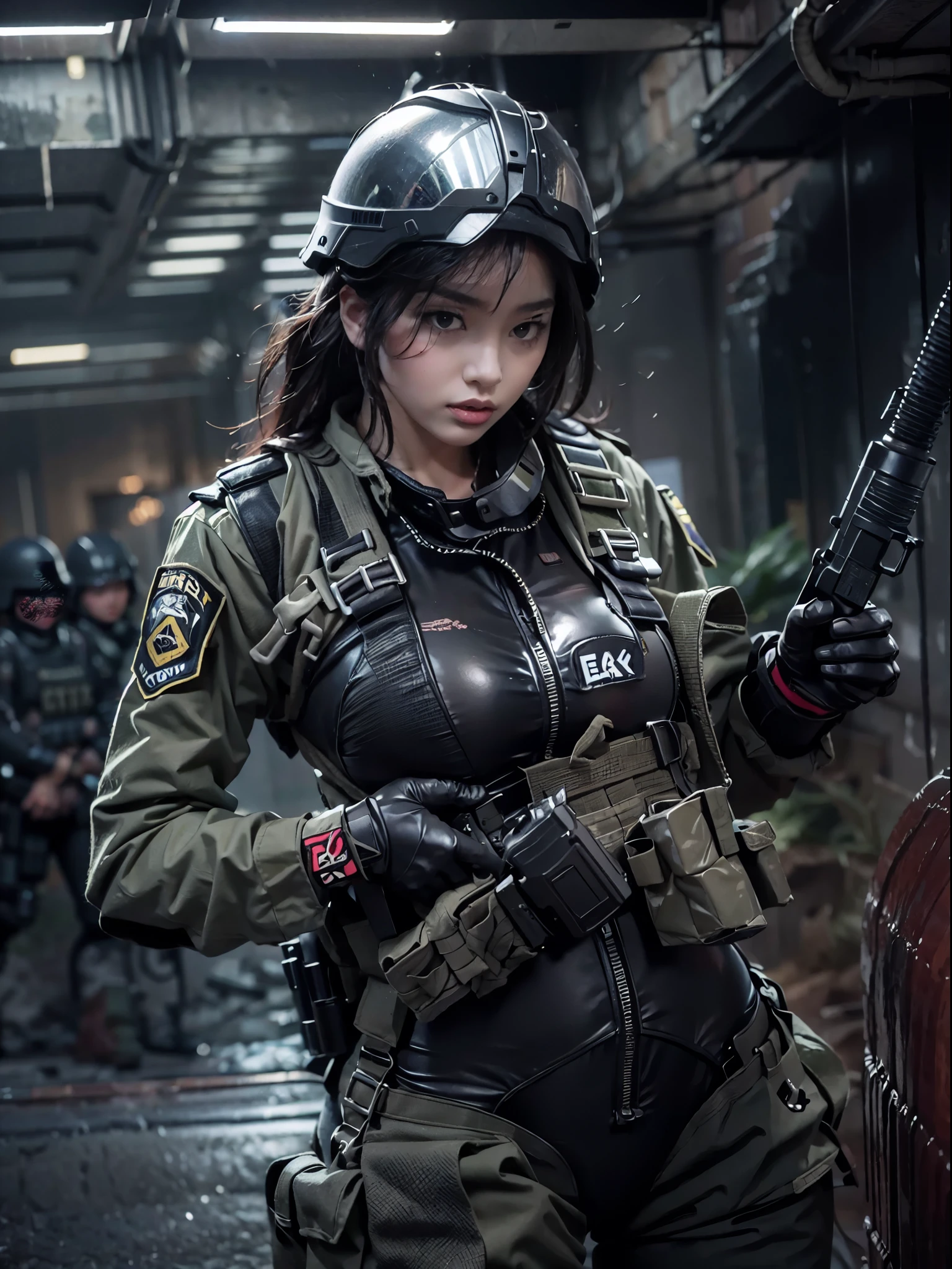 Female special forces prepare for a raid