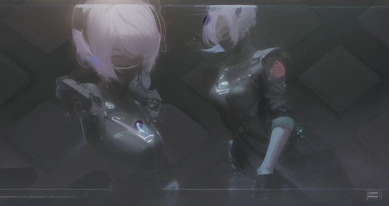 ((La mejor calidad)), ((obra maestra)), (muy detallado:1.3), ..............3D, Beautiful (cyberpunk:1.3) Mujer hacker, peinado corto,pelo corto, Volver al visor, cabello grueso, Terminal de ordenador operativo, Pantalla montada en la cabeza, computer server, Pantalla LCD, fiber optic cable, Logotipo de la empresa, HDR (High Dymanic Range), Trazado de rayos, NVIDIA RTX, Super resolution, Irreal 5, Subsoil Scatter, Textura PBR, Post-procesamiento, Anisotropic filtering, profundidad de campo, maximum sharpness and sharpness, Texturas multicapa, Albedo y Highlight Maps, Sombreado de superficies, Accurate simulation of light-material interactions, proporciones perfectas, Renderizado de octanaje, duotone lighting, ISO bajo, balance de blancos, Regla de los tercios, amplia apertura, 8K RAW, efficient sub-pixels, sub-pixel convolution, glow particles, dynamic pose