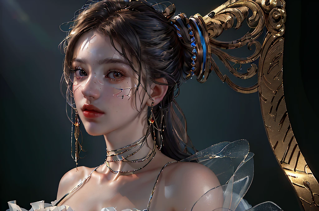 (best quality,4k,8k,highres,masterpiece:1.2),ultra-detailed,(realistic,photorealistic,photo-realistic:1.37),HDR,UHD,studio lighting,ultra-fine painting,sharp focus,physically-based rendering,extreme detail description,professional,vivid colors,bokeh,portraits
A girl with a thick body wearing a long dress stands in the center of the artwork.