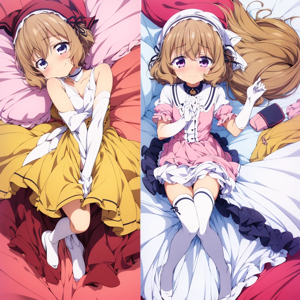 ((dakimakura, girls, )), 
(((     Utsumi erice     ))), (masterpiece, best quality, ultra detailed), (official art, delicate, vivid, pixiv art, beautiful and aesthetic, ), ((happy smile crying, )), 