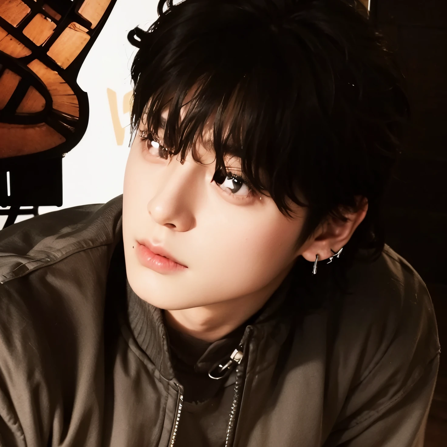 Bts Jungkook, looking away from camera, not looking into camera