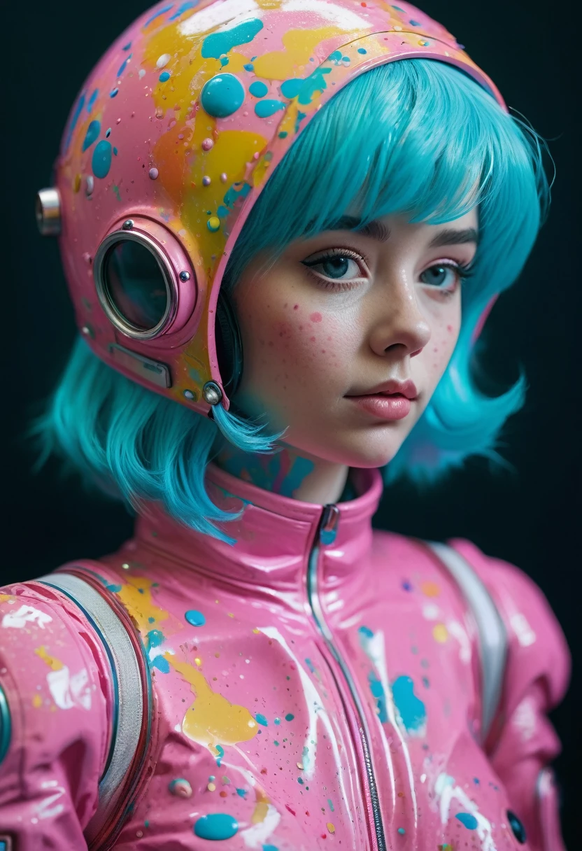8K, ARTISTIC photogrAphy, best quAlity, mAsterpiece: 1.2), A (potrAit:1.2) Don Bluth Style ASTRONAUT nude pink Toon Doll, full body RAW candid cinema, cyan hair, 16mm, color graded portra 400 film, remarkable color, ultra realistic, sad admosphere, dark lighting, oppressive atmosphere, depressive colors, kodak portra 400, photograph,r, Natural Light, Pinhead lighgts, blur reflection, Brush Strokes, Smooth, abstract, Splatter, Oil On Canvas, rainbow colors, fractal isometrics details bioluminescens : a stunning realistic photograph of wet bone structure, 3d render, octane render, intricately detailed, titanium decorative headdress, cinematic, trending on artstation | Isometric | Centered