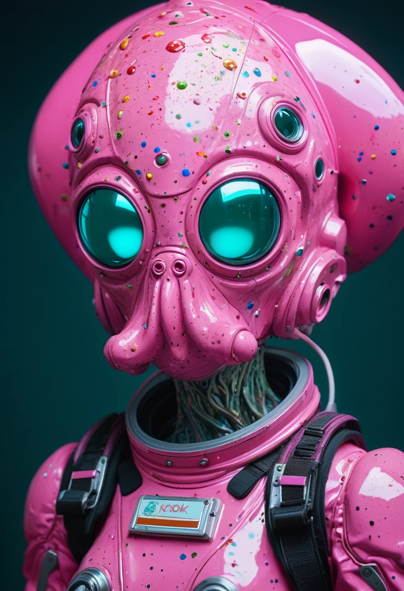 8K, ARTISTIC photogrAphy, best quAlity, mAsterpiece: 1.2), A (potrAit:1.2) Don Bluth Style ASTRONAUT Cthulhu pink Toon Doll, full body RAW candid cinema, cyan hair, 16mm, color graded portra 400 film, remarkable color, ultra realistic, sad admosphere, dark lighting, oppressive atmosphere, depressive colors, kodak portra 400, photograph,r, Natural Light, Pinhead lighgts, blur reflection, Brush Strokes, Smooth, abstract, Splatter, Oil On Canvas, rainbow colors, fractal isometrics details bioluminescens : a stunning realistic photograph of wet bone structure, 3d render, octane render, intricately detailed, titanium decorative headdress, cinematic, trending on artstation | Isometric | Centered