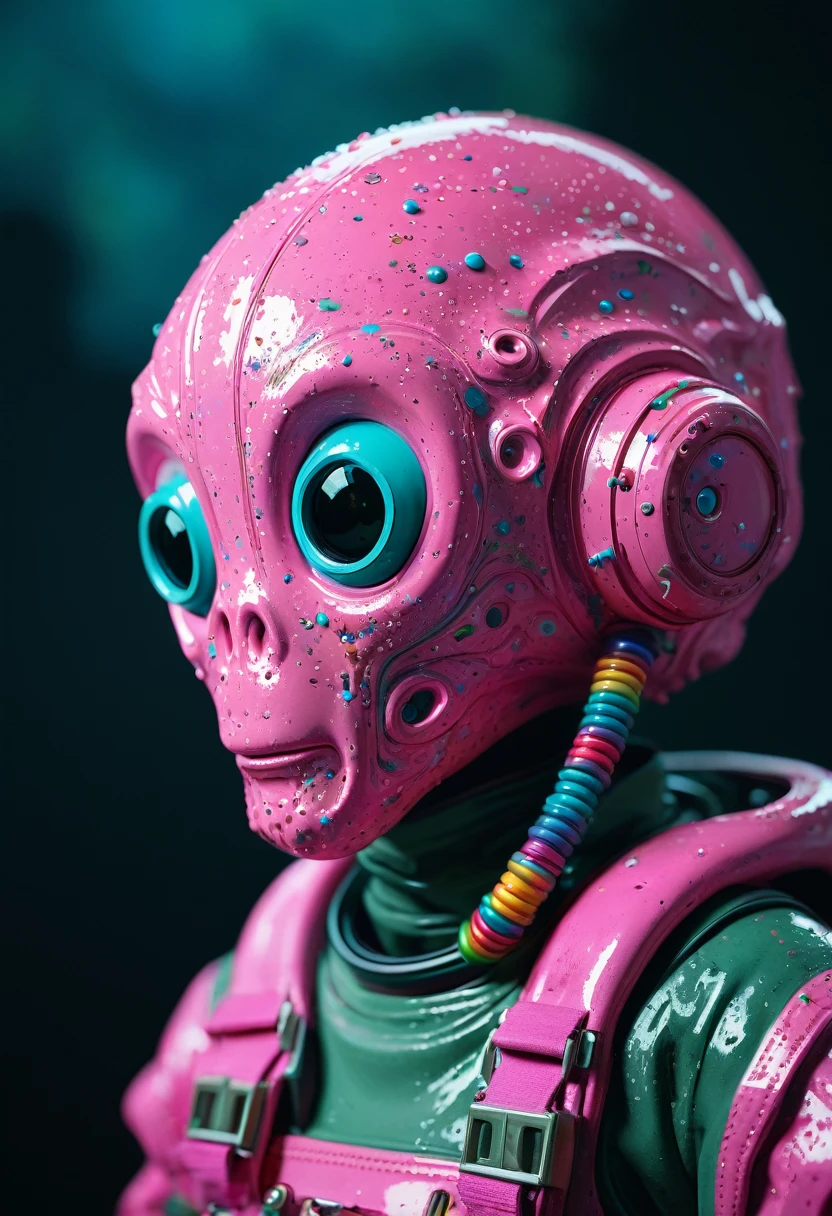 8K, ARTISTIC photogrAphy, best quAlity, mAsterpiece: 1.2), A (potrAit:1.2) Don Bluth Style  ASTRONAUT Cthulhu pink Toon Doll, full body RAW candid cinema, cyan hair, 16mm, color graded portra 400 film, remarkable color, ultra realistic, sad admosphere, dark lighting, oppressive atmosphere, depressive colors, kodak portra 400, photograph,r, Natural Light,  Pinhead lighgts, blur reflection, Brush Strokes, Smooth, abstract, Splatter, Oil On Canvas, rainbow colors, fractal isometrics details bioluminescens : a stunning realistic photograph of wet bone structure, 3d render, octane render, intricately detailed, titanium decorative headdress, cinematic, trending on artstation | Isometric | Centered