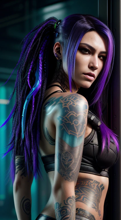 arafed woman with long hair and a dragon tattoo on her arm, cyberpunk 2 0 y. o model girl, cyberpunk angry gorgeous goddess, cyberpunk judy alvarez, beautiful cyberpunk woman model, cyberpunk beautiful girl, hyper-realistic cyberpunk style, cyberpunk art ultrarealistic 8k, cyberpunk girl, very beautiful cyberpunk samurai, cyberpunk style , hyperrealistic, cyberpunk 8 k