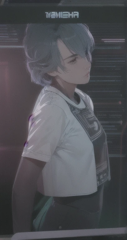 ((La mejor calidad)), ((obra maestra)), (muy detallado:1.3), ..............3D, Beautiful (cyberpunk:1.3) Mujer hacker, peinado corto,pelo corto, Volver al visor, cabello grueso, Terminal de ordenador operativo, Pantalla montada en la cabeza, computer server, Pantalla LCD, fiber optic cable, Logotipo de la empresa, HDR (High Dymanic Range), Trazado de rayos, NVIDIA RTX, Super resolution, Irreal 5, Subsoil Scatter, Textura PBR, Post-procesamiento, Anisotropic filtering, profundidad de campo, maximum sharpness and sharpness, Texturas multicapa, Albedo y Highlight Maps, Sombreado de superficies, Accurate simulation of light-material interactions, proporciones perfectas, Renderizado de octanaje, duotone lighting, ISO bajo, balance de blancos, Regla de los tercios, amplia apertura, 8K RAW, efficient sub-pixels, sub-pixel convolution, glow particles, dynamic  pose