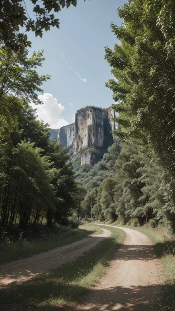Realistic depiction, nature, summer landscape, daytime, capture overall