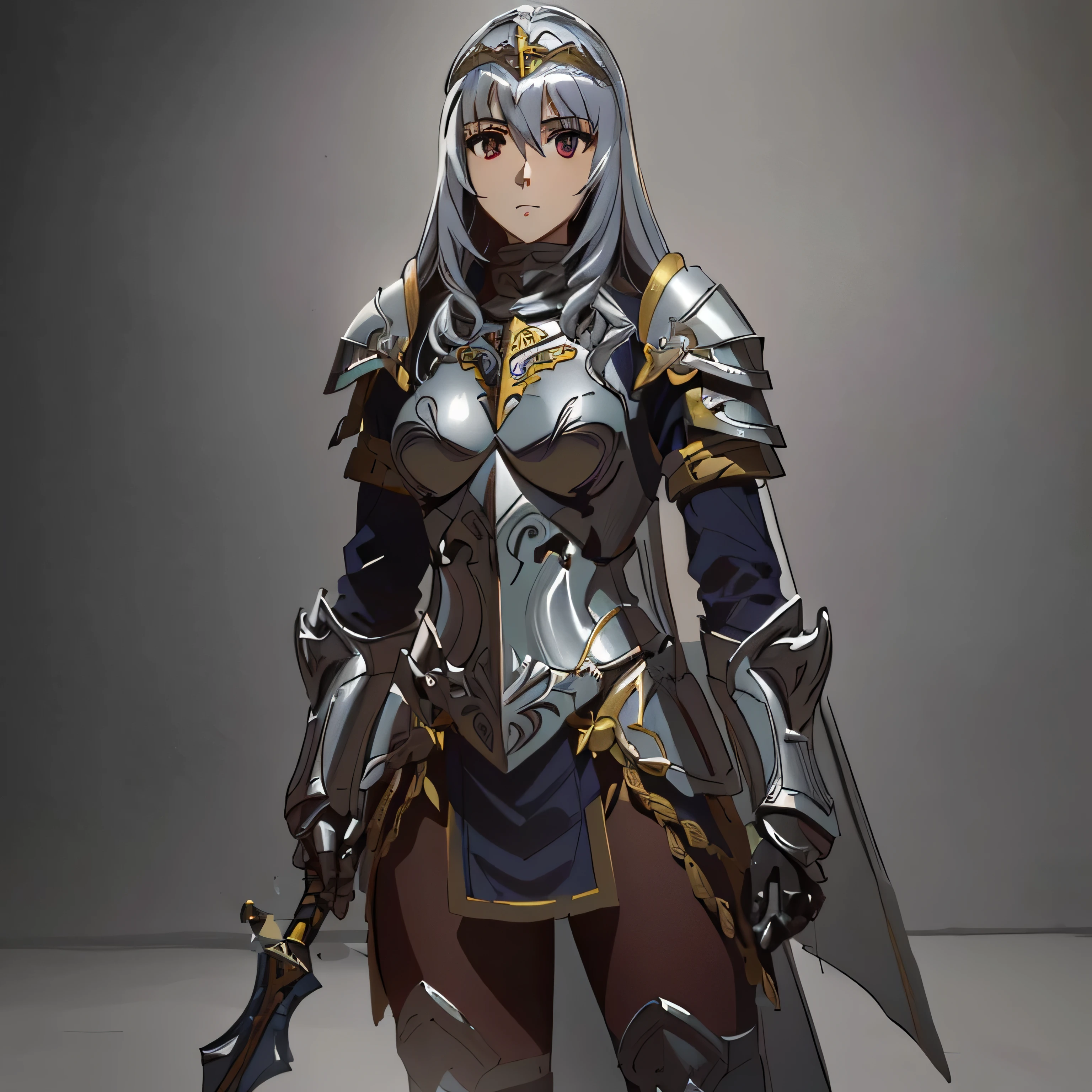 un primer plano de una mujer con armadura sosteniendo una espada, beautiful caballero femenino, of a beautiful caballero femenino, fantasy paladin woman, caballero femenino, gorgeous female paladin, chica con armadura de caballero, portrait of female paladin, retrato caballero mujer, female paladin, picture of female paladin, chica armadura, bikini armor caballero femenino, armadura femenina, hermosa guerrera, translucent hair and eyes changing color with lighting, mismo personaje en diferentes poses