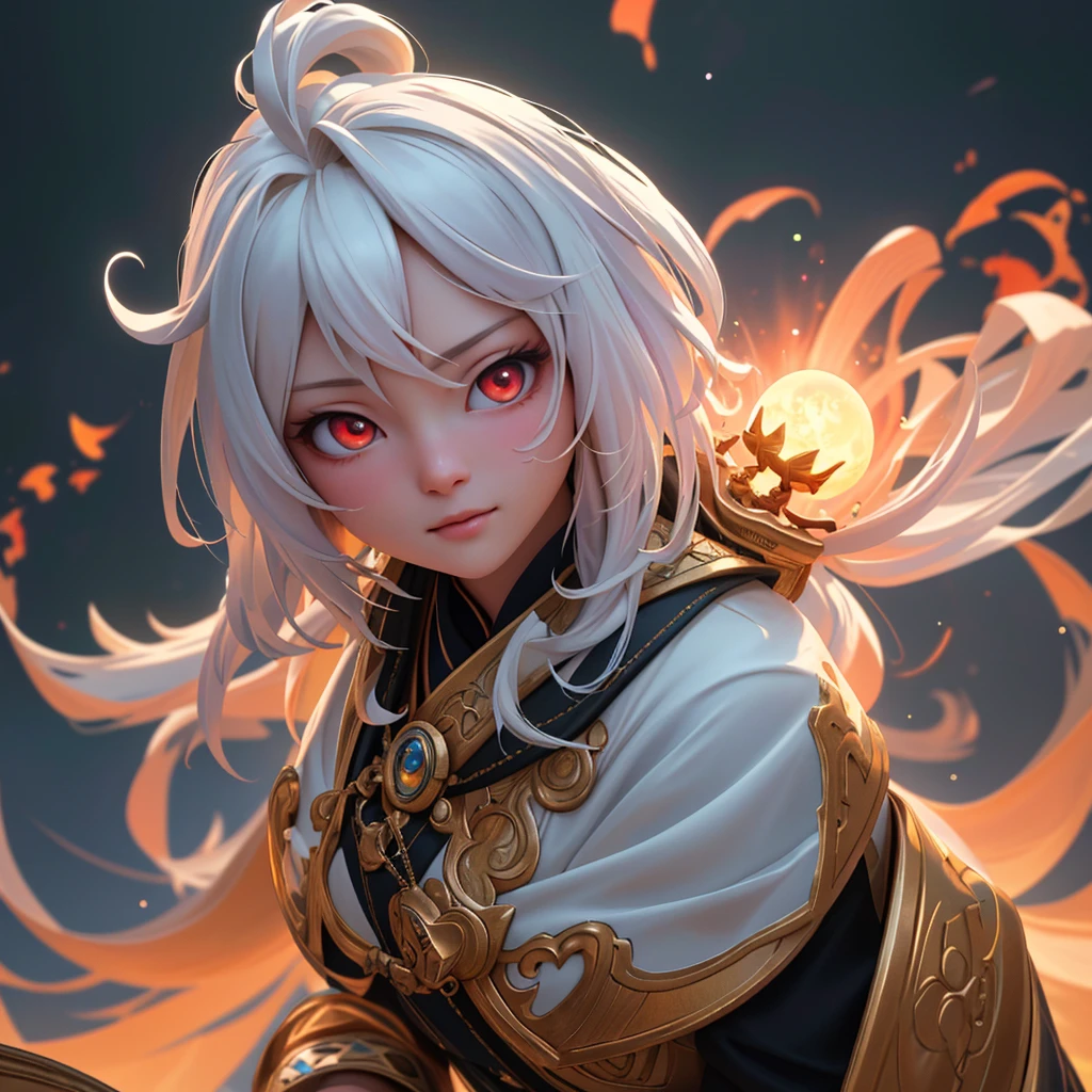 A divine Asian spirit, Malaysian woman, age 25, ankle length hair, white billowing silken robes with platinum trim, glowing eyes, and a holy aura, floats above a magic circle in a medieval European village. (best quality, 4k, highres, masterpiece:1.2), ultra-detailed, (realistic, photorealistic, photo-realistic:1.37), HDR, UHD, studio lighting, ultra-fine painting, sharp focus, physically-based rendering, extreme detail description, professional, vivid colors, bokeh, portraits, landscape, horror, anime, sci-fi, photography, concept artists, vibrant colors, soft lighting.