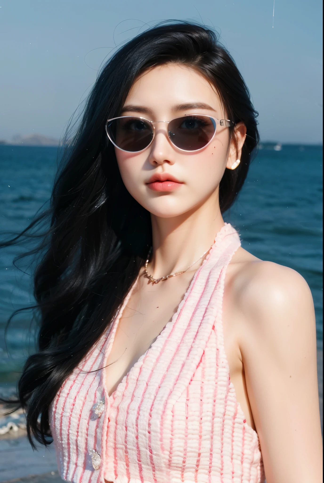 Game Art,Best image quality,Maximum resolution,8k,(A half-length photo),(portrait),(Head close-up),(Rule of Thirds),Unreal Engine 5 rendering works,20 year old girl,((Queen)),The eyes are very detailed,(Large Breasts),Elegant and noble,Light,Light线追踪,Game CG,((3D Unreal Engine)),OC rendering reflection mode,4K,Ultra-clear,Sensual,Translucent lace,Fair and plump figure,Pretty Face,Light泽凝胶涂层,身着华贵礼服的Queen,Crystal Gem Crown,Necklace jewelry,blue eyes,Black tattoo(whole body),The tattoo is very three-dimensional,Gorgeous and intricate tattoo designs,Ultra-clear portrait,Sexy body,Wear sunglasses
