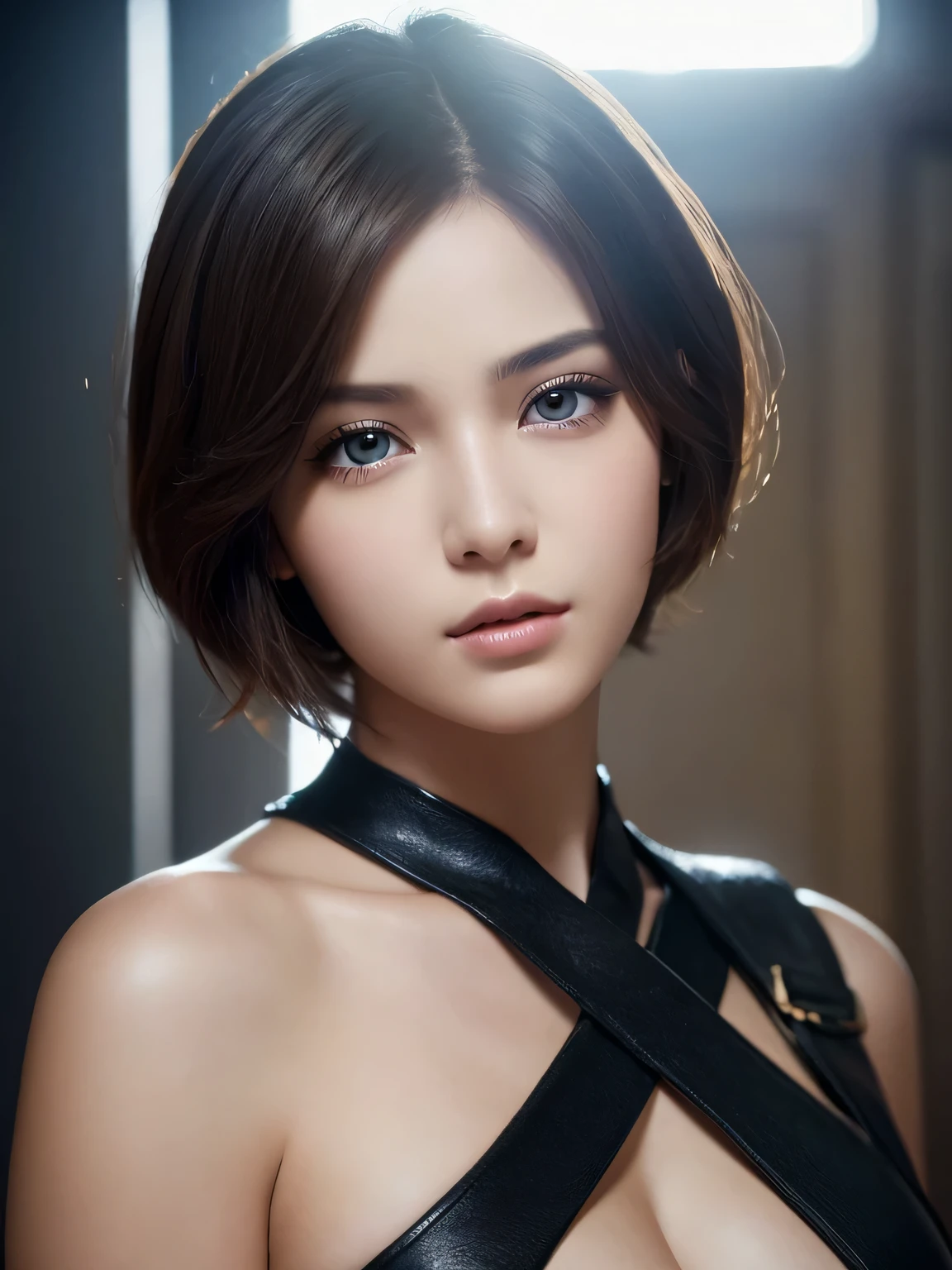 highest quality, Ultra-high resolution, (Realistic: 1.4), beautiful Eyes, Super beautiful, Short Hair, beautiful, beautiful Soldier, Eyes that beckon, Mistress&#39;s point of view, Attractive look, Sexy smile, Perfect Style, Perfect balance, Detailed skin, Mischievous Gaze