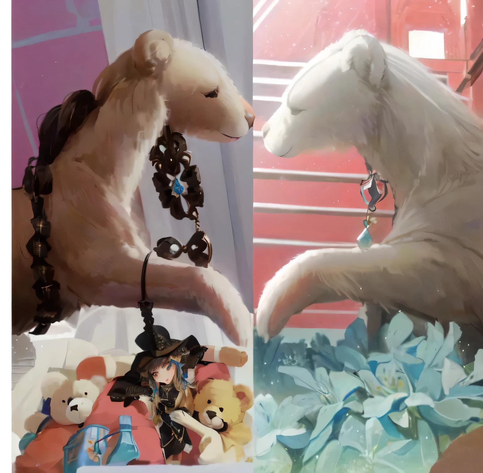 there are two photos of a person holding a rosary and a teddy bear, handmade, Joias de madeira, por Benjamim Marra, cr3, handmade, imagem detalhada, contas de vidro amuletos de argila, marrom:-2, colocar, upload de alta qualidade, Material de alta qualidade BSSRDF, ๐ฐ ๐ โ ๐, ๐๐๐โบ๐๐๐
