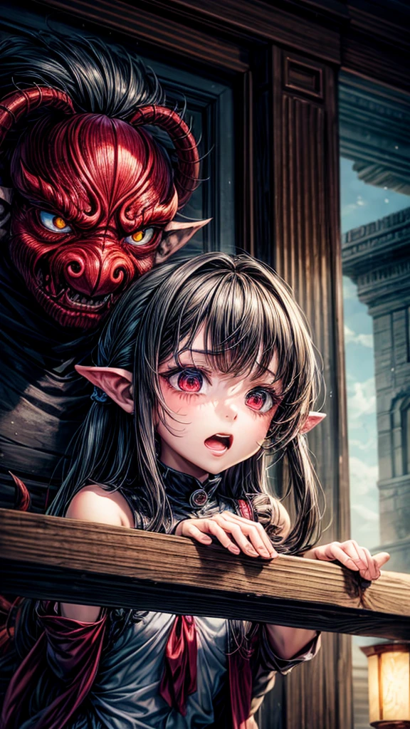 Asura and the frightened girl