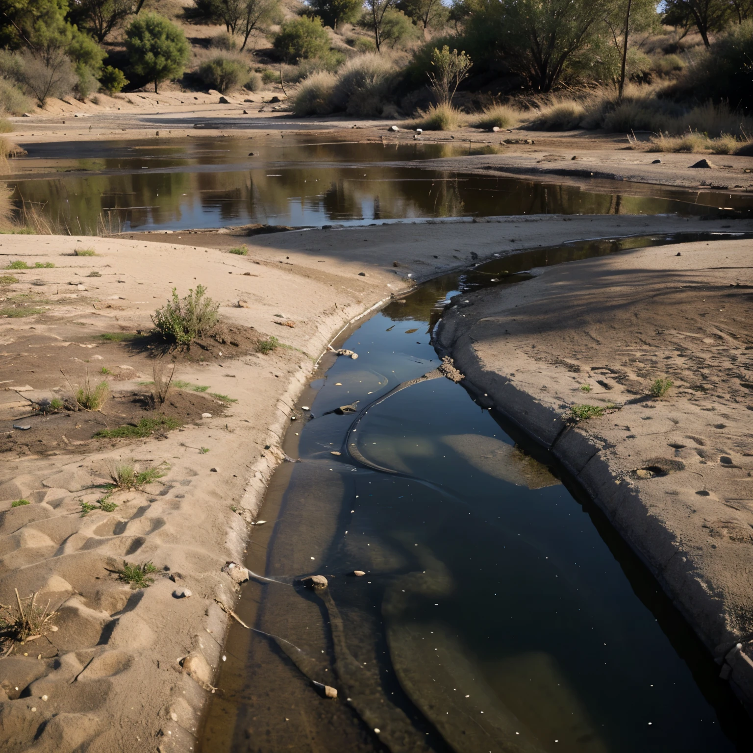 "Don't!" said the other. "There is water here now, but if that dries up too, we won't be able to get out."