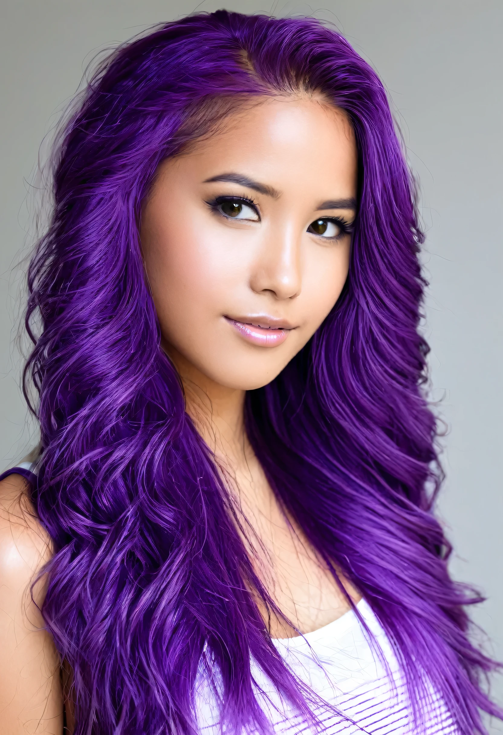 Una chica de pelo morado sienpo penetrada