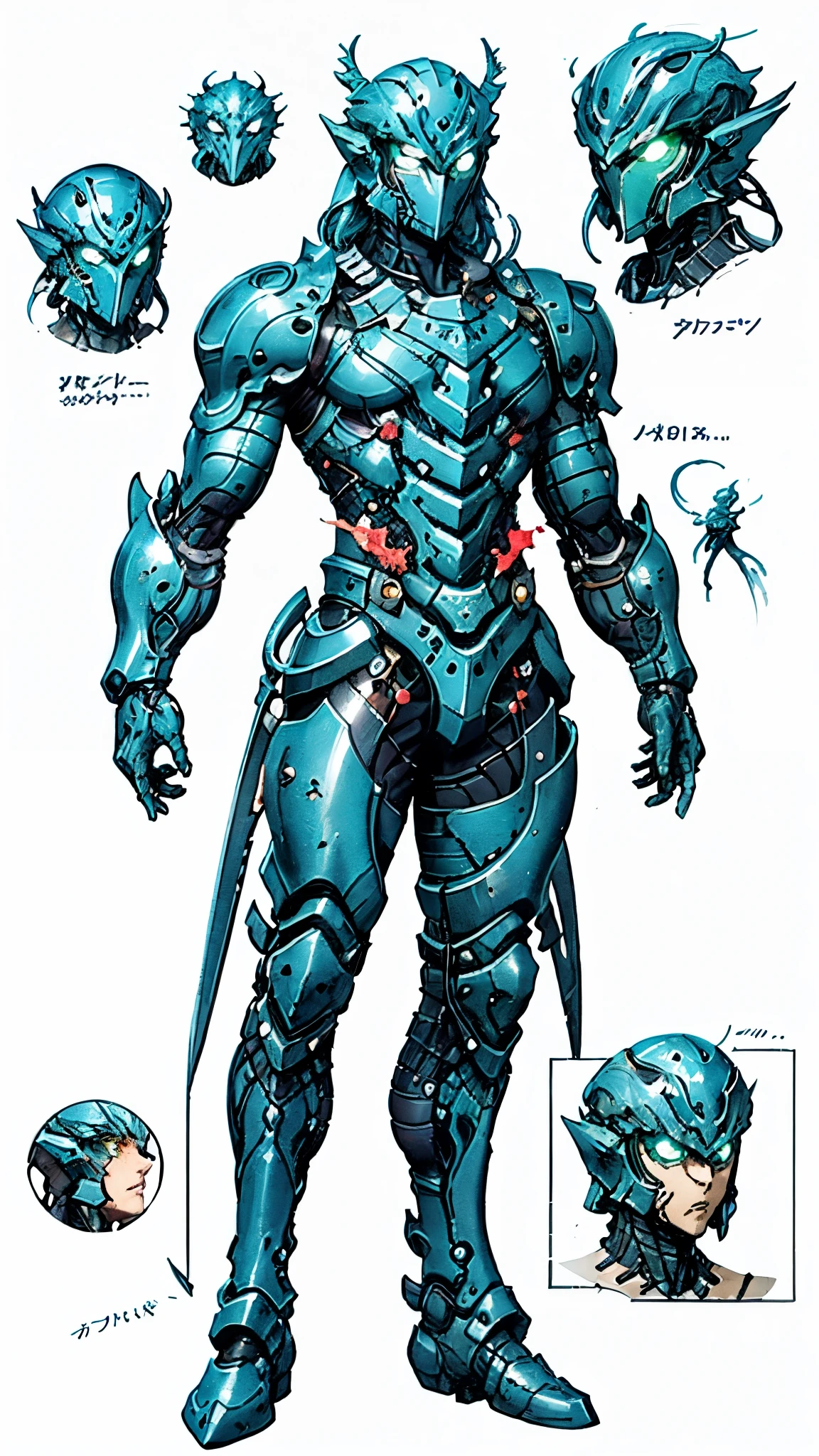 A man wearing a full-face helmet, a fantasy-style biotech armored combat suit, green eyes, (a composite layered chest armor), fully enclosed shoulder guards, matching arm and leg guards, the belt is adorned with Rose-shaped gemstone, (the color scheme is primarily white with red and blue accents), the design balances heavy with agility, a high-tech bio-mecha armor, (Armor Concept Inspired by Rose, stand on the top of a skyscraper in a futuristic sci-fi city), this character embodies a finely crafted fantasy-surreal style armored hero in anime style, exquisite and mature manga art style, (battle damage, element, plasma, energy, the armor glows), ((male:1.5)), metallic, real texture material, dramatic, high definition, best quality, highres, ultra-detailed, ultra-fine painting, extremely delicate, professional, perfect body proportions, golden ratio, anatomically correct, symmetrical face, extremely detailed eyes and face, high quality eyes, creativity, RAW photo, UHD, 32k, Natural light, cinematic lighting, masterpiece-anatomy-perfect, masterpiece:1.5