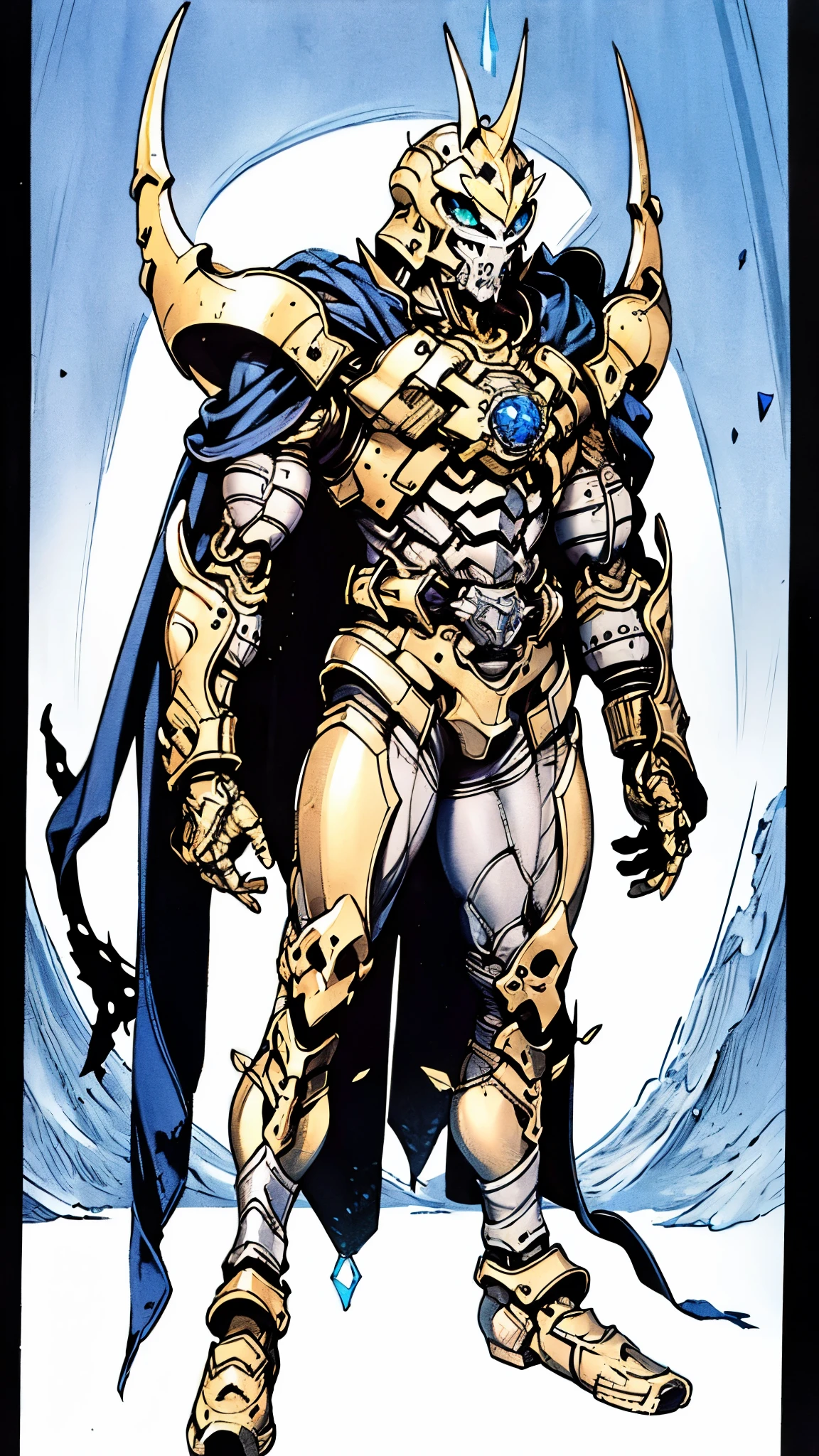 A man wearing a full-face helmet, a fantasy-style biotech armored combat suit, green eyes, (a composite layered chest armor), fully enclosed shoulder guards, matching arm and leg guards, the belt is adorned with Rose-shaped gemstone, (the color scheme is primarily white with red and blue accents), the design balances heavy with agility, a high-tech bio-mecha armor, (Armor Concept Inspired by Rose, stand on the top of a skyscraper in a futuristic sci-fi city), this character embodies a finely crafted fantasy-surreal style armored hero in anime style, exquisite and mature manga art style, (battle damage, element, plasma, energy, the armor glows), ((male:1.5)), metallic, real texture material, dramatic, high definition, best quality, highres, ultra-detailed, ultra-fine painting, extremely delicate, professional, perfect body proportions, golden ratio, anatomically correct, symmetrical face, extremely detailed eyes and face, high quality eyes, creativity, RAW photo, UHD, 32k, Natural light, cinematic lighting, masterpiece-anatomy-perfect, masterpiece:1.5