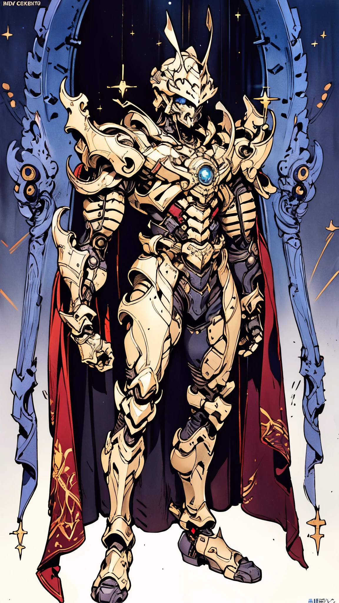A man wearing a full-face helmet, a fantasy-style biotech armored combat suit, green eyes, (a composite layered chest armor), fully enclosed shoulder guards, matching arm and leg guards, the belt is adorned with Rose-shaped gemstone, (the color scheme is primarily white with red and blue accents), the design balances heavy with agility, a high-tech bio-mecha armor, (Armor Concept Inspired by Rose, stand on the top of a skyscraper in a futuristic sci-fi city), this character embodies a finely crafted fantasy-surreal style armored hero in anime style, exquisite and mature manga art style, (battle damage, element, plasma, energy, the armor glows), ((male:1.5)), metallic, real texture material, dramatic, high definition, best quality, highres, ultra-detailed, ultra-fine painting, extremely delicate, professional, perfect body proportions, golden ratio, anatomically correct, symmetrical face, extremely detailed eyes and face, high quality eyes, creativity, RAW photo, UHD, 32k, Natural light, cinematic lighting, masterpiece-anatomy-perfect, masterpiece:1.5