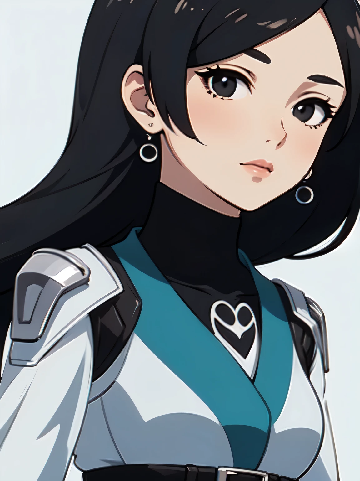 ((best quality)), ((masterpiece)), (detailed), perfect face. Black hair. Anime girl. Asian girl. Black eyes.