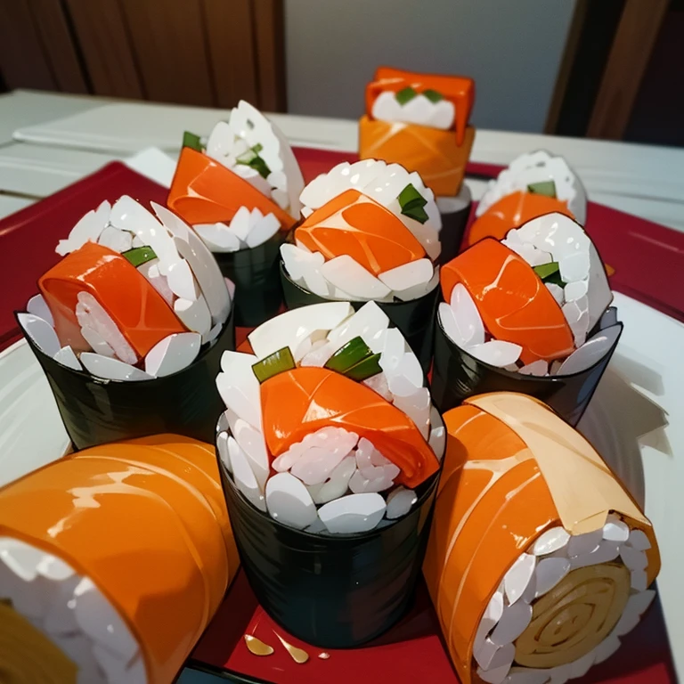 Rollitos de sushi caseros 