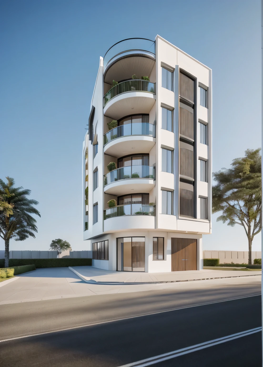 neoclassical villa rendering, professional rendering, 2023 angular exterior, highly detailed rendering, high quality rendering, realistic rendering, architectural rendering, high quality rendering, rendering detailed rendering, hyper realistic rendering, hyper realistic rendering, very realistic 3 d rendering, high rendering, realistic rendering, very realistic rendering, 4 story French villa architecture, white wall, garden , daylight, blue sky, perspective (Modern minimalist lines: 1.2), (stone wall: 1.1), grass, Archdaily architecture, (high detail: 1.2), 8k uhd, dslr , natural light, high quality, Leica CL photography with Leica Summilux-TL 35mm f-1.4 ASPH