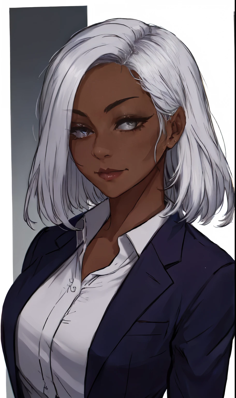 (best quality,highres,masterpiece:1.2), ultra-detailed, (realistic:1.37) portrait, painting (by ratatatat74:1.25), 1girl, solo, (dark skin:1.31), silver hair, office suit, Strict Notes： - tags are arranged in order from subject to detail，First, the topic description（portrait, painting），Then there are the attributes and details of the characters（1girl, solo, dark skin, silver hair, office suit, strict）。 - In each description，You can use brackets to increase or decrease the strength of keywords.，To meet the needs of creation。 - Used tags related to image quality and art style at the beginning，To ensure the generated images are of high quality and realistic。 - Focus on describing the characteristics and image of the characters（dark skin, silver hair, office suit, strict），To better guide the generator to draw details。 - No specific scene or background，In order to make the generated pictures more free and diverse。 - Finally, the tag portrait was used，Used to specify the screen type。 According to my opinion，You can try to generate some pictures，And adjust and optimize according to the generated results。If needed，I can always provide you with more themes。
