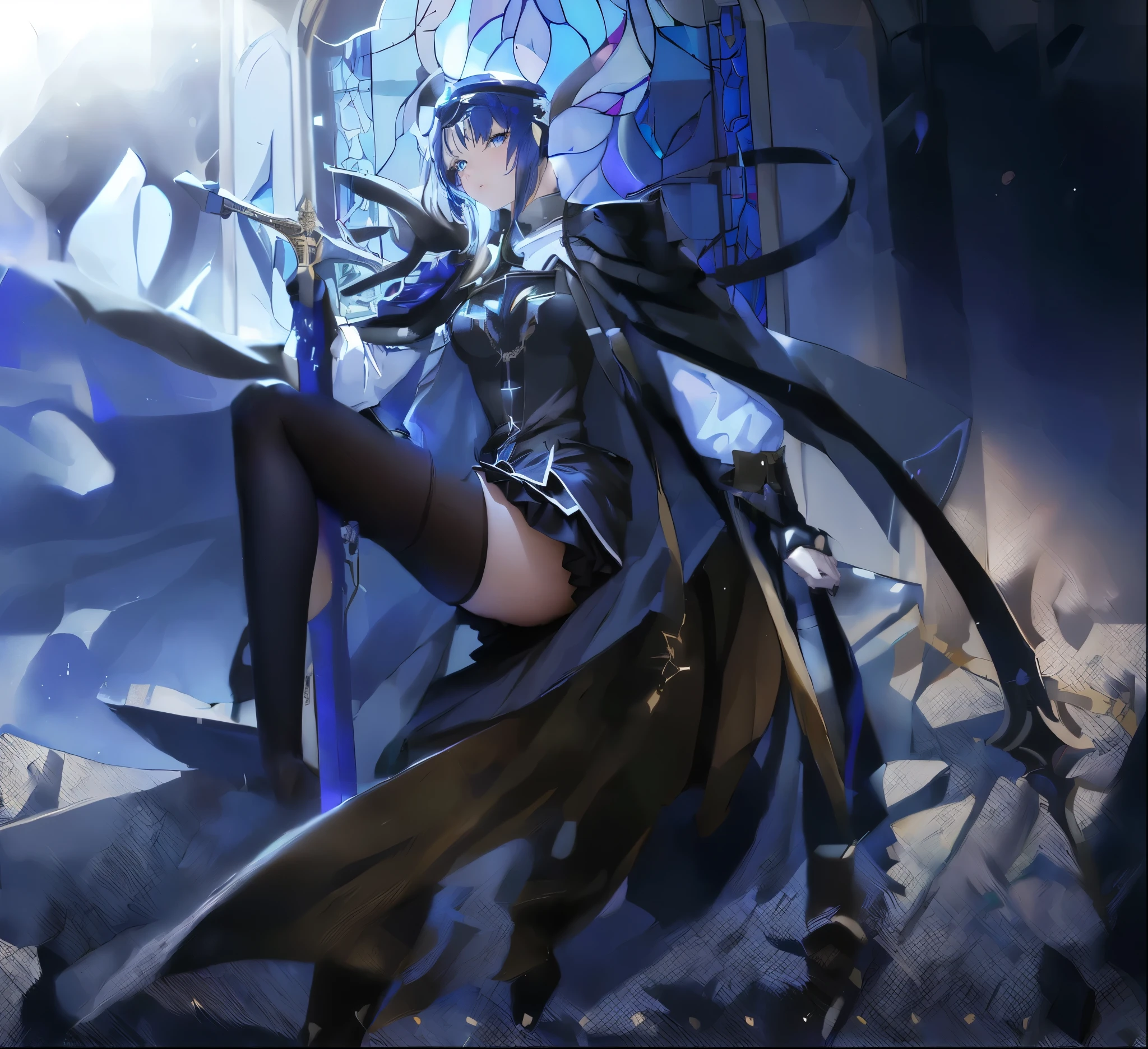 Black pantyhose,Anime style,Anime pantyhose