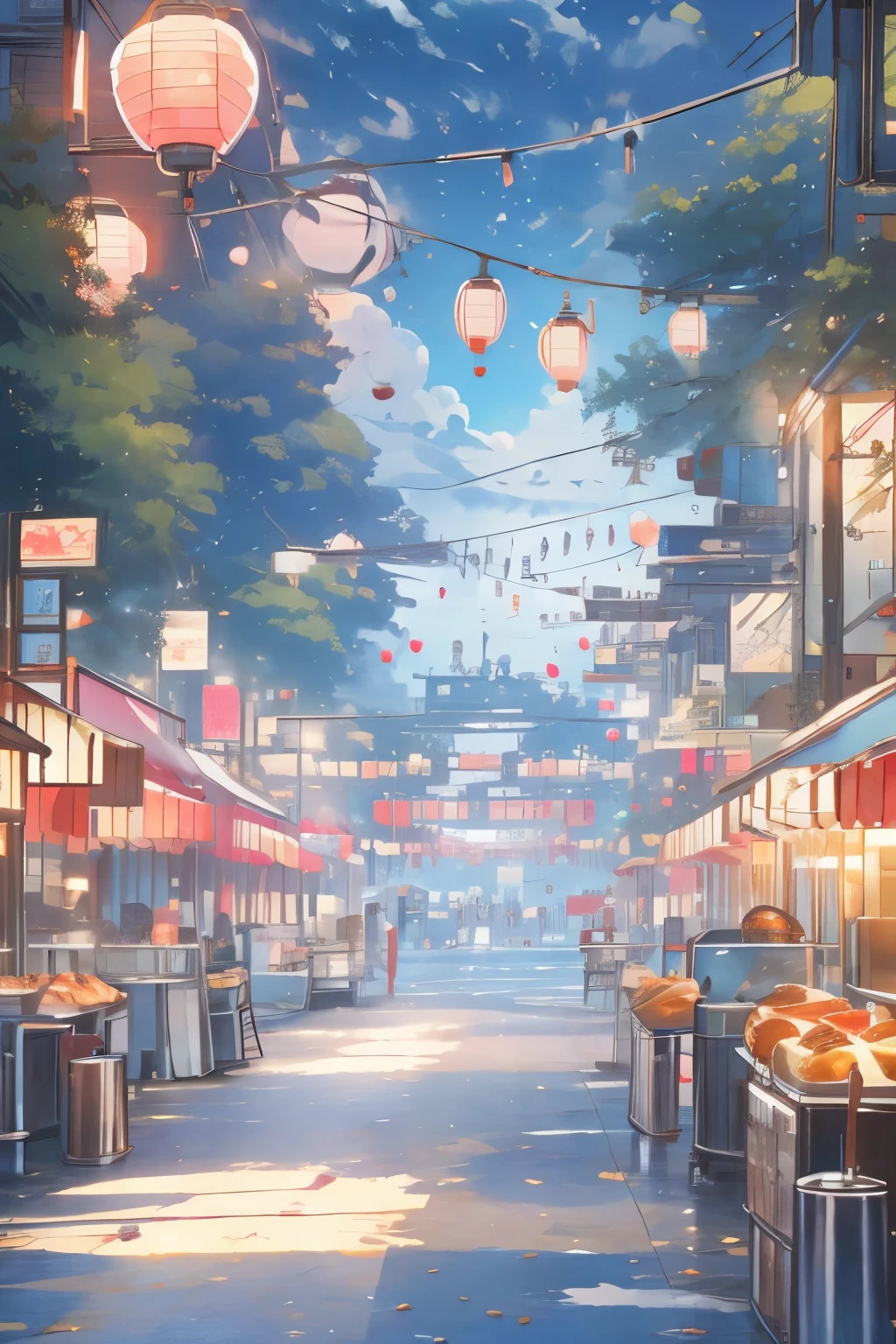 "Envision a lively night festival, its vibrant energy buzzing in the air, as you approach a popular food stall. The enticing aroma of grilled delicacies draws you closer, where you see a skilled cook expertly tending to a sizzling grill. The cook, illuminated by the warm glow of string lights, flips skewers of marinated meat and vegetables, the flames dancing beneath, casting flickering shadows. The air is thick with the mouthwatering scent of spices and smoke. A line of eager customers, their faces lit with anticipation, stretches out from the stall. Each person waits patiently, chatting animatedly, their eyes occasionally drifting to the grill as they imagine the taste of the food. The sound of sizzling meat and the occasional cheer from nearby festival-goers punctuate the festive atmosphere. Describe the vibrant scene: the detailed interactions of the cook as they deftly manage the grill, the variety of colorful, fresh ingredients ready to be cooked, the animated expressions of the customers, and the overall sensory experience of being at this bustling food stall amidst the excitement of the night festival." best quality,highres,masterpiece:1.2,ultra-detailed,realistic:1.37,night scene,street vendor,toilet stall,overhead view,Vibrant colors,bokeh,nighttime illumination,crowded street,city hustle,exquisite details,woman,Japanese style,open-air urinal,traditional lanterns,food cart,night market,bustling atmosphere,dynamic perspective,steaming hot food,atmospheric lighting,nighttime food scene,sumptuous feast,glowing neon lights,busy passersby,cultural vibes,authentic experience