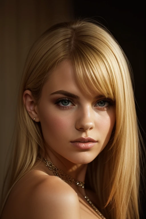 femme détective noire, Femme Fatale, cheveux blonds longs, portrait d&#39;Une belle femme blonde cheveux long, [Victoria Beckham],[[KateBeckinsale]],[[[Jenna Coleman]]],[[[Tricia Helfer]]]
