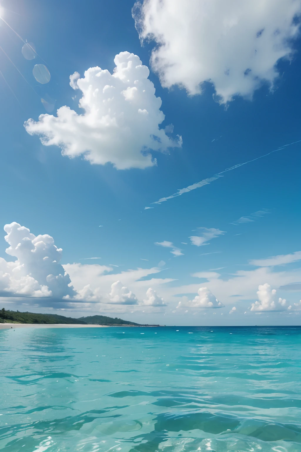 beautiful sea , Beautiful sea and clear sky, blue water, Blue sky, perfect wallpaper,very clear water